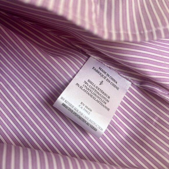 Theory Leopolda Crossword Shirt Lilac Pink - Picture 8 of 8
